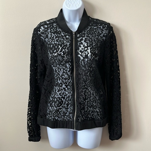 NWT Joe Fresh Lace Bomber Jacket - Picture 1 of 8